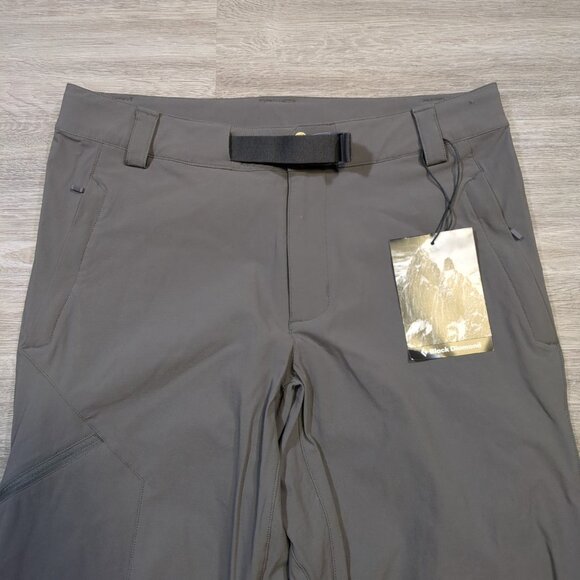 Black Diamond Alpine Pants Men's Medium Granite Lightweight Nylon Belted Hiking - Picture 5 of 14